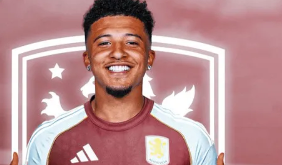 Manchester United Winger Jadon Sancho Joins Aston Villa on Loan