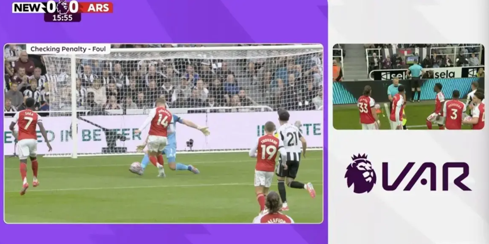 VAR,Premier League,Official Explains,Pope,Arsenal,Newcastle United,Gyokeres