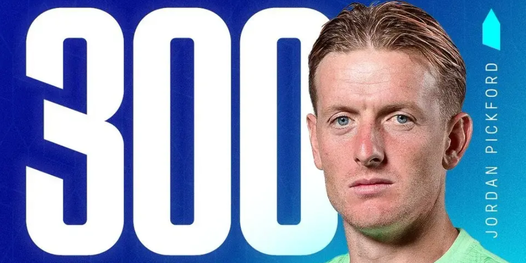 Milestone,Pickford,300th Premier League Appearance,Everton
