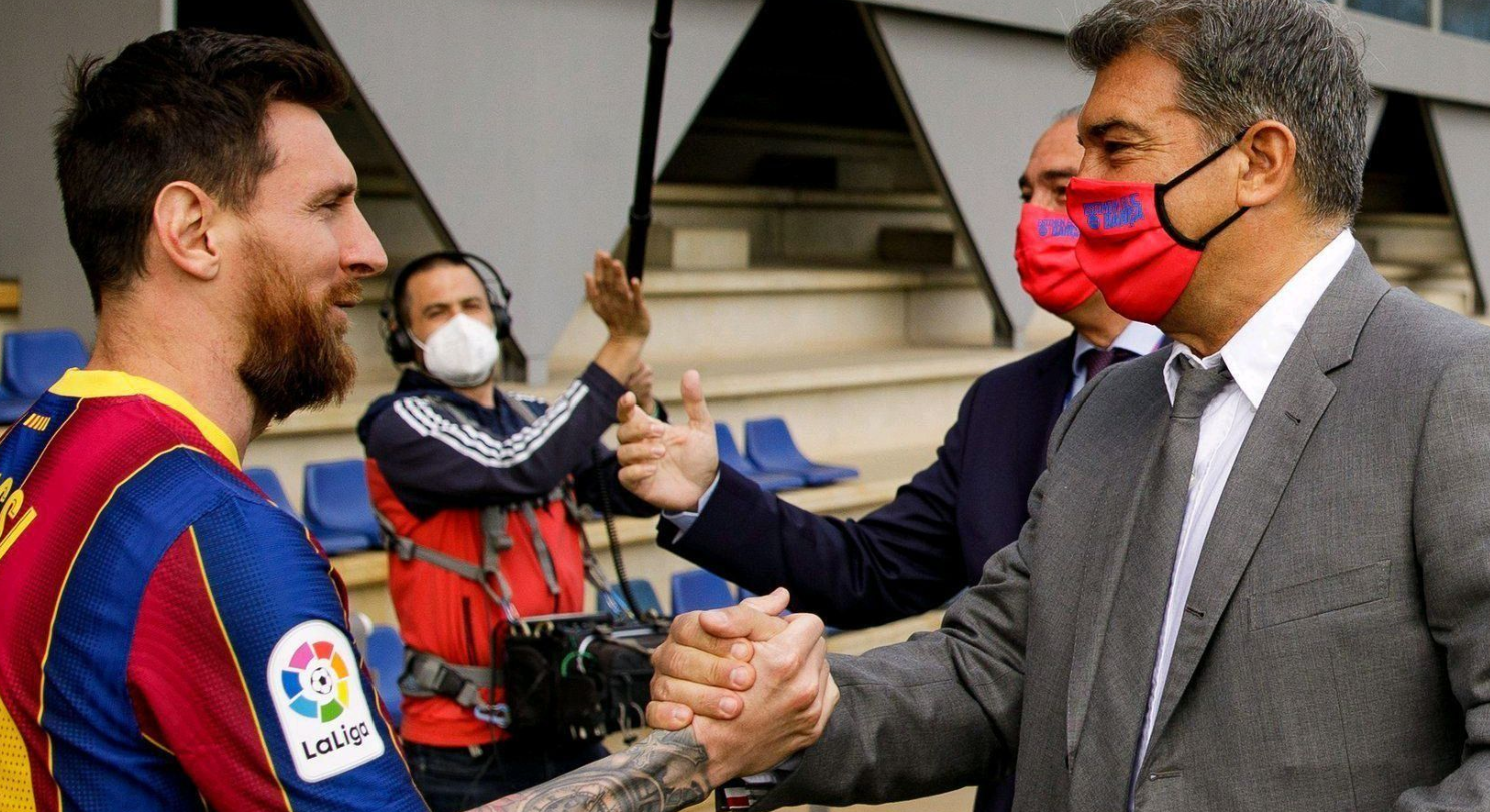 FC Barcelona, Spanish La Liga, Laporta, Messi, camel live