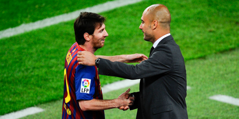 Pep Guardiola,messi