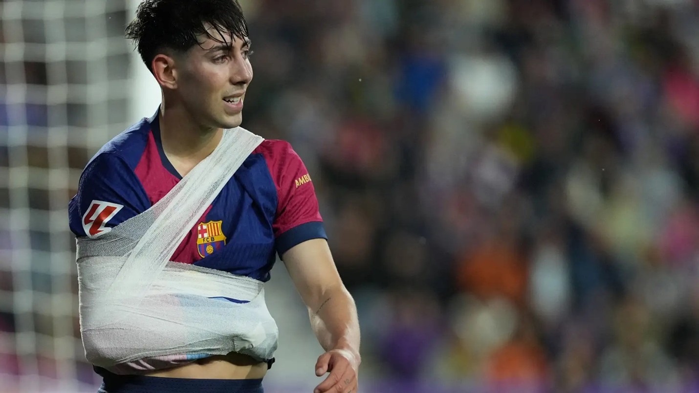 برشلونة يواجه إنتر ميلان بغياب غافي بعد إصابته أمام بلد الوليد برشلونة