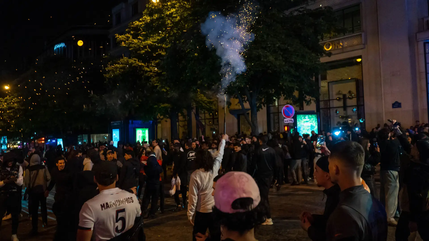 ليالي باريس تصل إلى حدود الفوضى والشغب عقب بلوغ نهائي الأبطال باريس